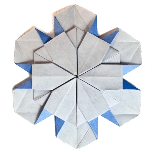 easy origami snowflake