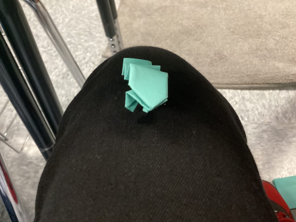 origami jumping frog