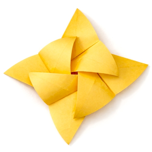 origami floral swirls