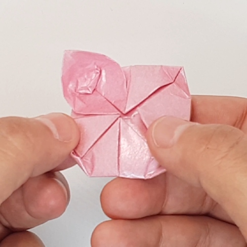 origami lotus paper fold step 11