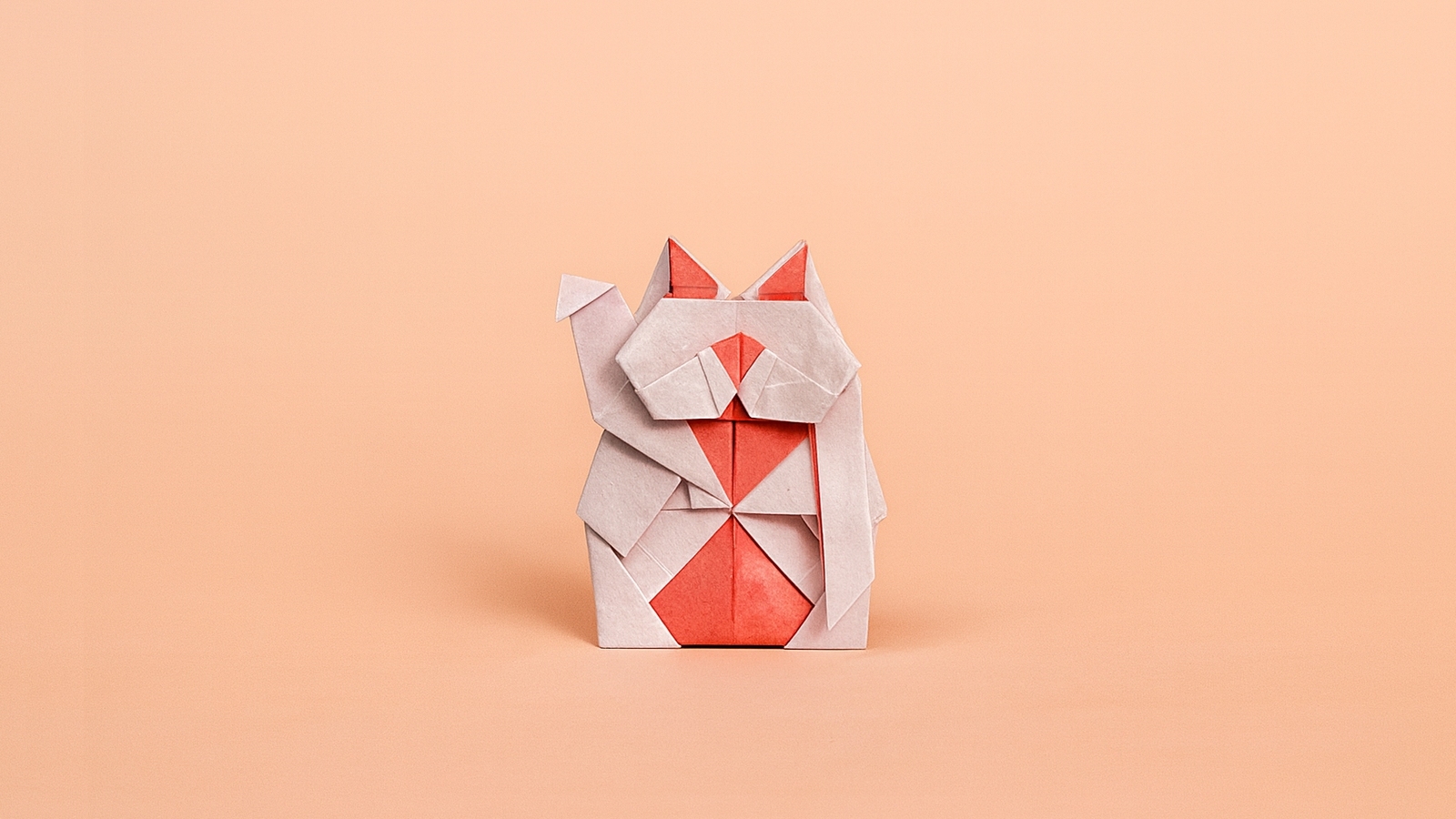 how to fold an origami lucky cat
