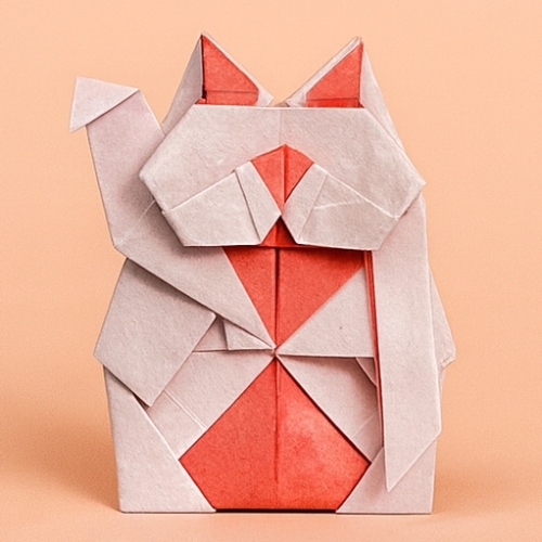origami maneki neko