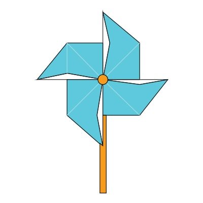 origami pinwheel
