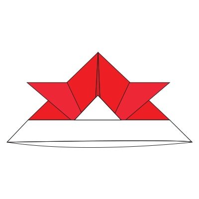 origami samurai helmet
