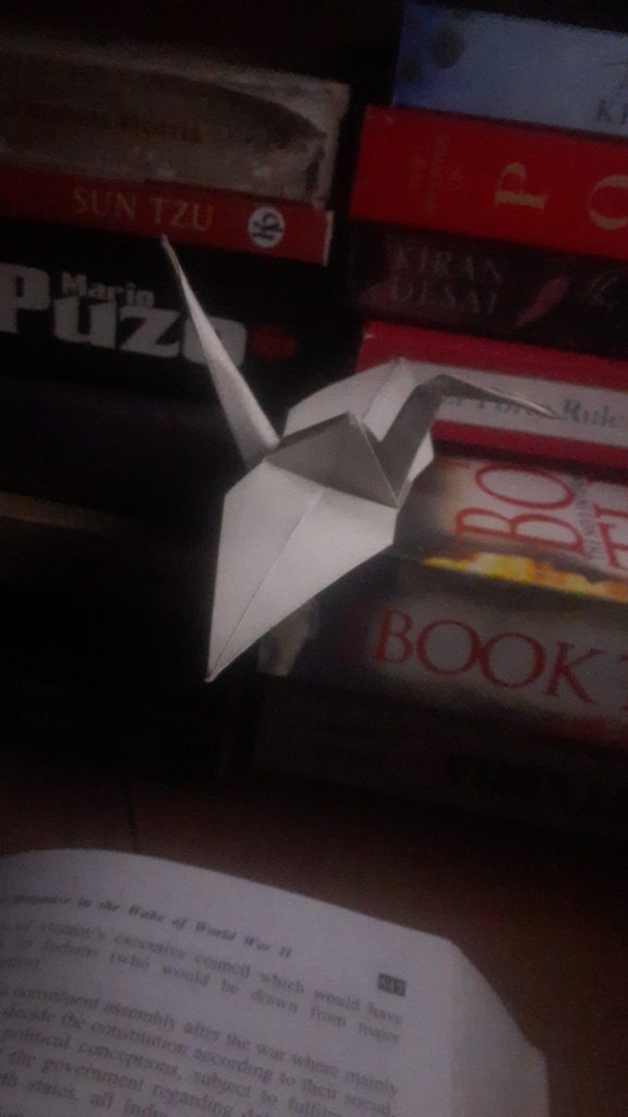 my first origami crane