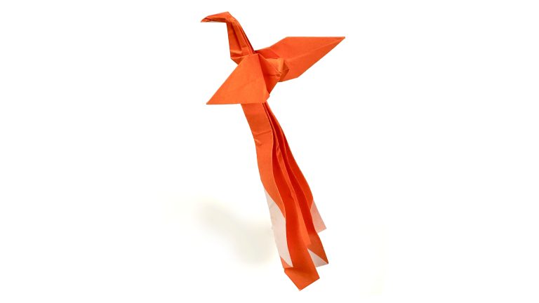 traditional origami phoenix