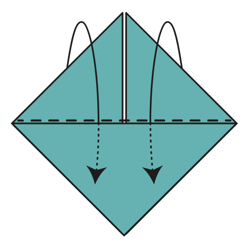 origami bookmark diagram step 10