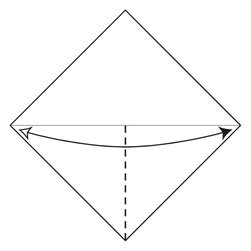 origami bookmark diagram step 2