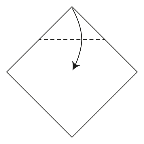 origami bookmark diagram step 3