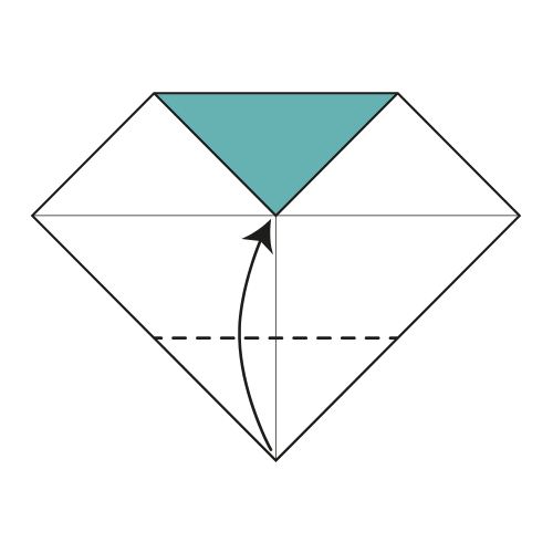 origami bookmark diagram step 4