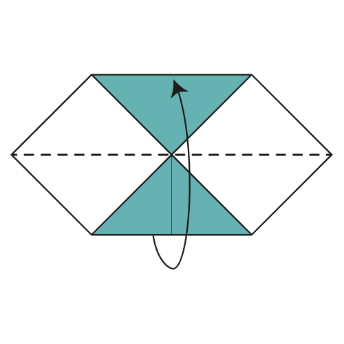 origami bookmark diagram step 5