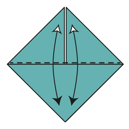 origami bookmark diagram step 9