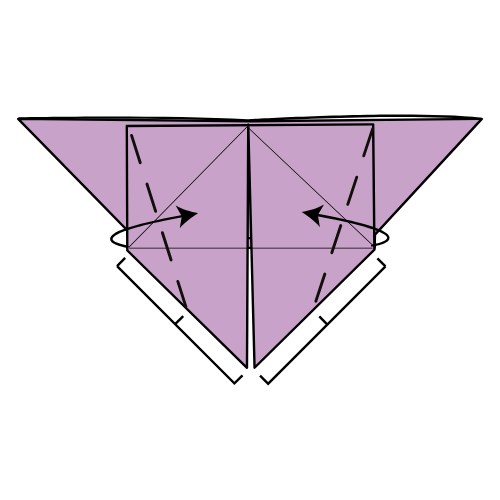 origami butterfly diagram step 11