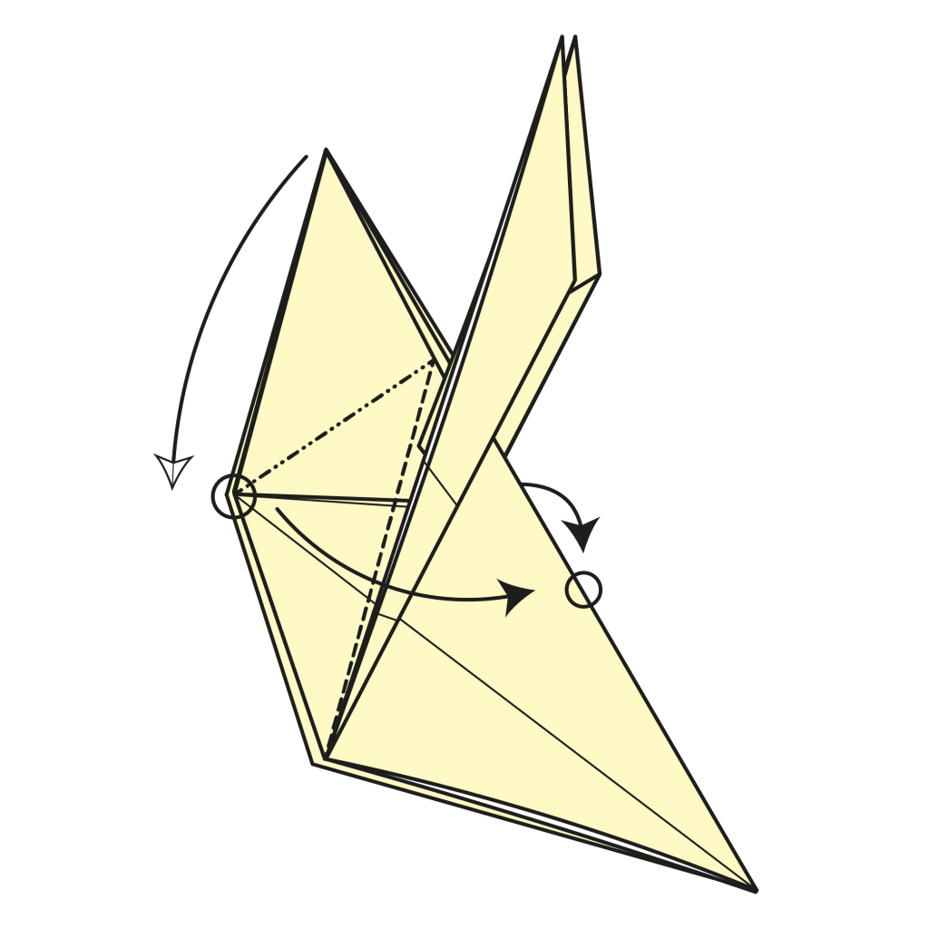 origami rabbit diagram step 11