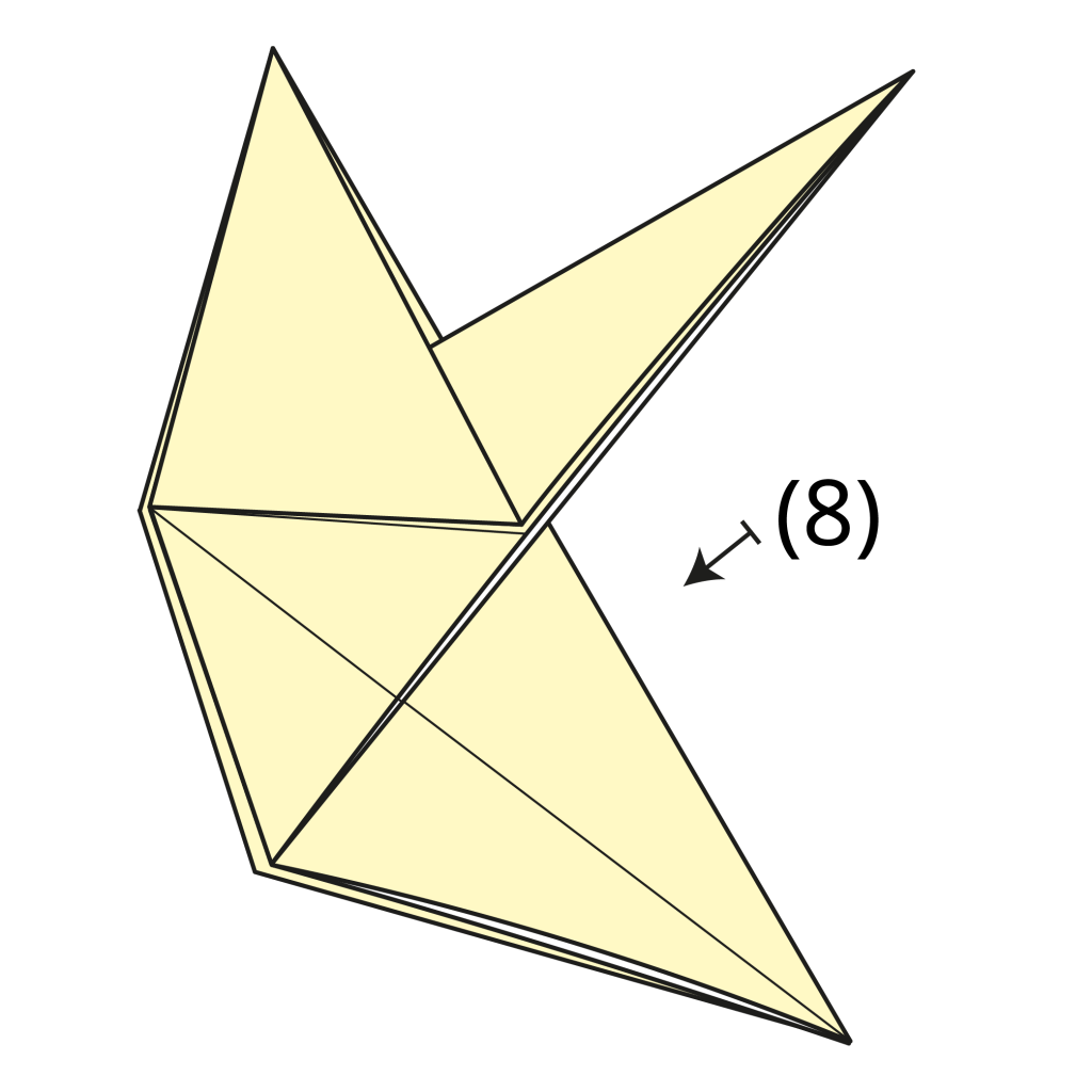 origami rabbit diagram step 9
